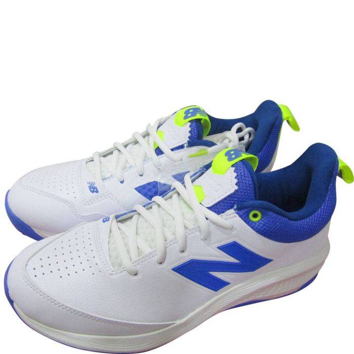 New Balance CK4030 W5 Spike Cricket Shoes White Blue
