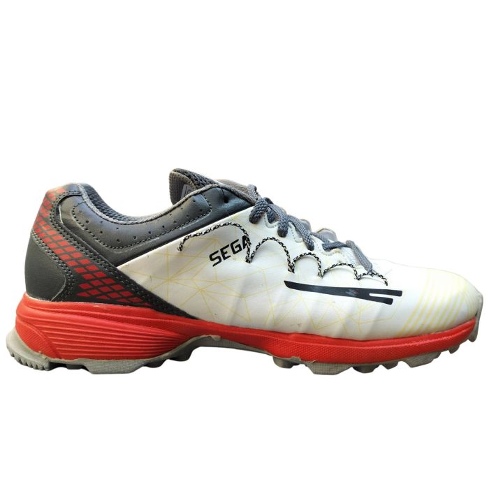 Sega Star Impact Power Stud Cricket Shoes White Gray,- Buy Sega