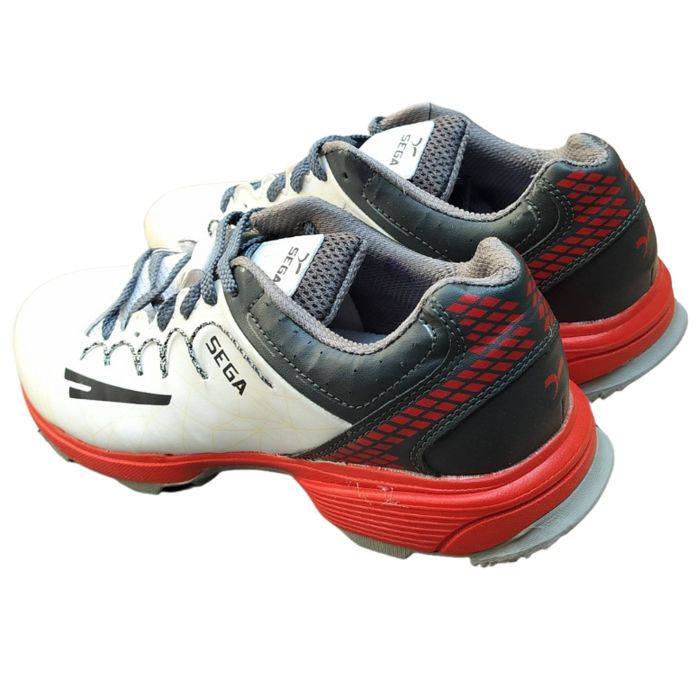 Sega Star Impact Power Stud Cricket Shoes White Gray Buy Sega Star Impact Power Stud Cricket Shoes White Gray Online at Lowest Prices in India khelmart