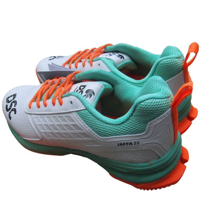 Buy DSC Jaffa 22 Stud Cricket Shoes Sea Green Orange Online in