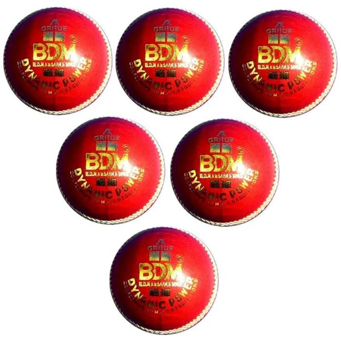 BDM Dynamic Power Leather Cricket Ball 6 Ball Set, Buy BDM Dynamic