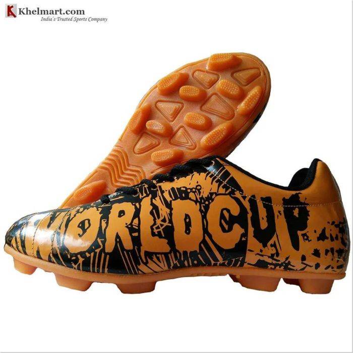 Cosco World Cup Football Shoes Orange and Black Buy Cosco World Cup Football Shoes Orange and Black Online at Lowest Prices in India khelmart