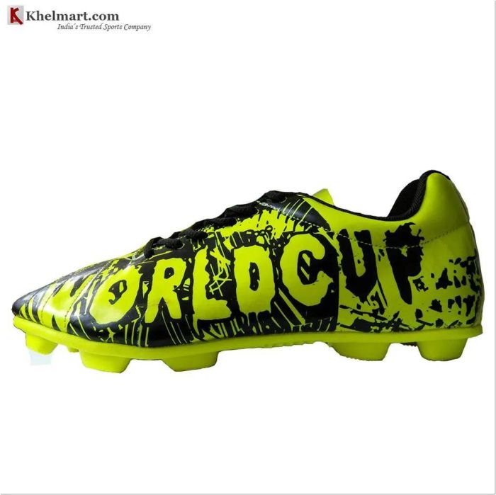 Cosco World Cup Football Shoes Black and Lime,- Buy Cosco World