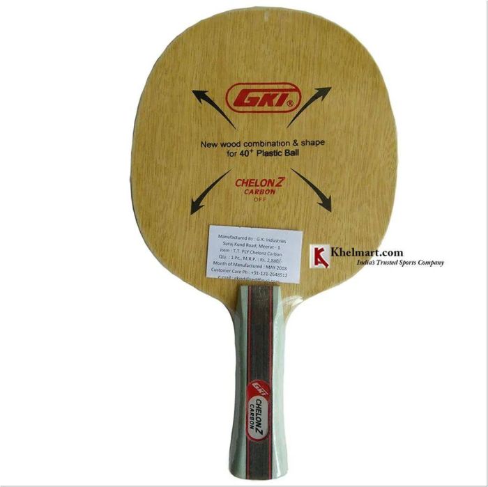 GKI Chelonz Carbon Ply Table Tennis Blade, Buy GKI Chelonz Carbon Ply Table Tennis Blade Online