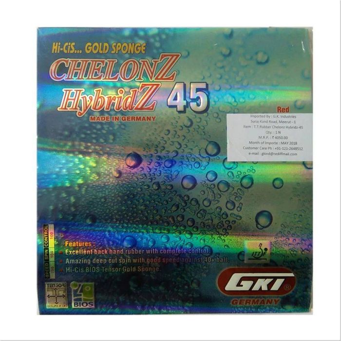 GKI Chelonz Hybridz 45 Table Tennis Bat Rubber, Buy GKI Chelonz