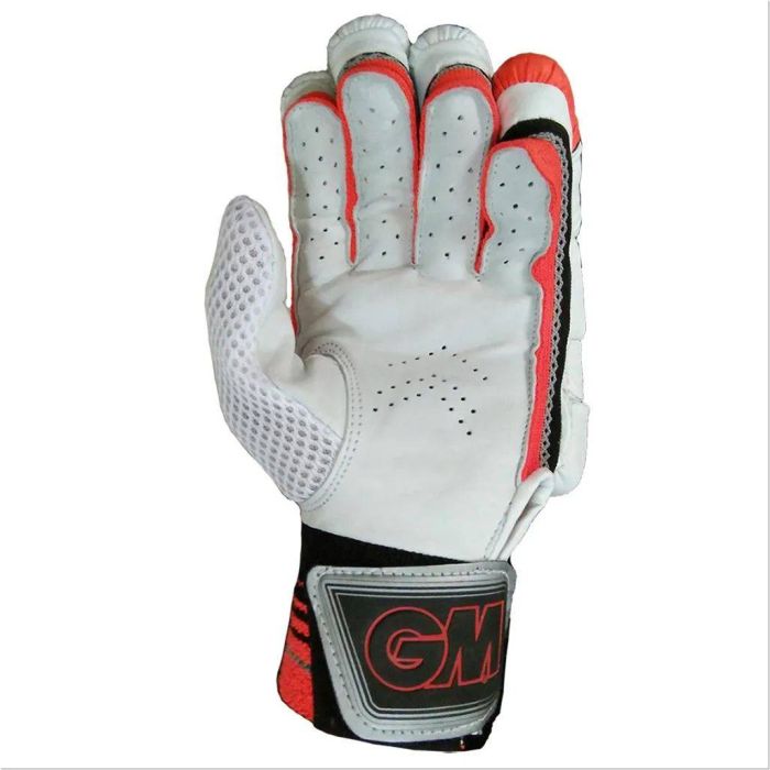 GM 505 Cricket Batting Gloves White Orange and Black Buy GM 505 Cricket Batting Gloves White Orange and Black Online at Lowest Prices in India khelmart