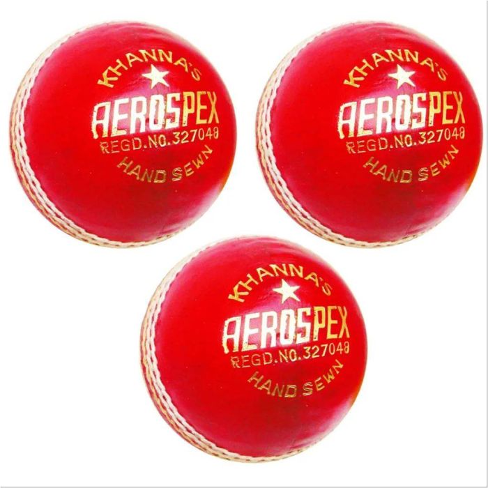 Khanna Aerospex Leather Cricket Ball 3 Ball Set, Buy Khanna Aerospex