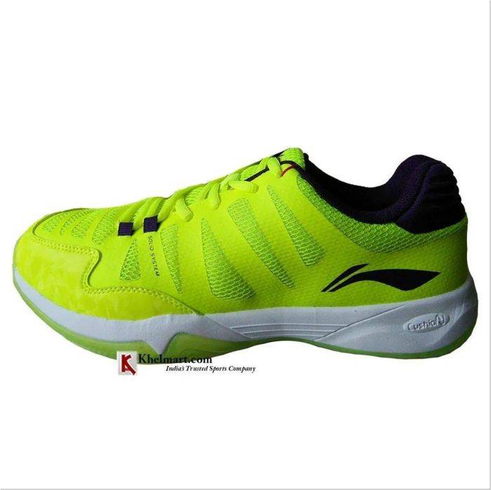 LiNing Elite Badminton Shoes Lime and Purple Buy LiNing Elite Badminton Shoes Lime and Purple Online at Lowest Prices in India khelmart