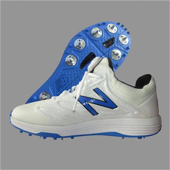New Balance CK10 BL4 Spike Cricket Shoes White Blue Buy New Balance CK10 BL4 Spike Cricket Shoes White Blue Online at Lowest Prices in India khelmart