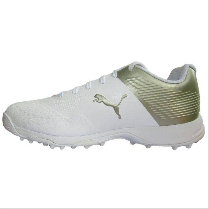 Puma 19 FH Rubber Cricket Shoes Gold Black White Buy Puma 19 FH Rubber Cricket Shoes Gold Black White Online at Lowest Prices in India khelmart