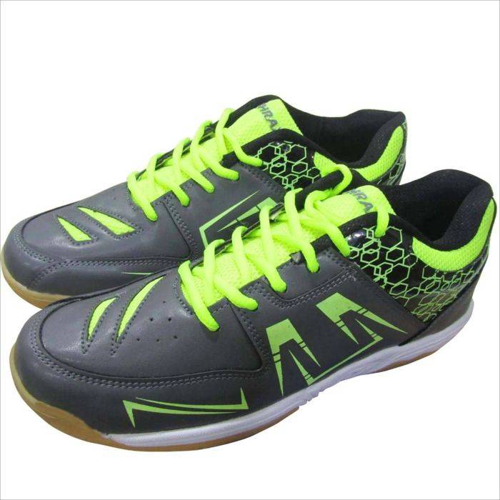 Thrax Court Power 777 Badminton Shoes Gray Lime Buy Thrax Court Power 777 Badminton Shoes Gray Lime Online at Lowest Prices in India khelmart