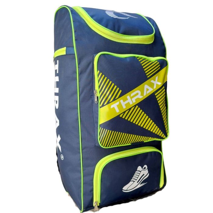 Buy Thrax BGT Duffle Cricket kit bag blue lime color online in India