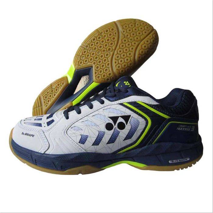 Yonex Court Ace Matrix 3 Badminton Shoes White Navy Buy Yonex
