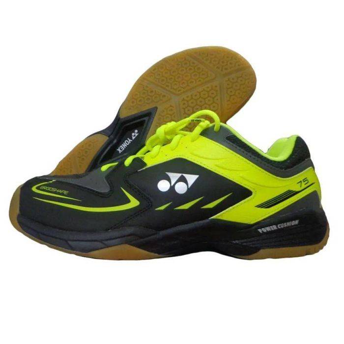 Yonex SHB 75 EX Badminton Shoes Black and Yellow Buy Yonex SHB 75 EX Badminton Shoes Black and Yellow Online at Lowest Prices in India khelmart