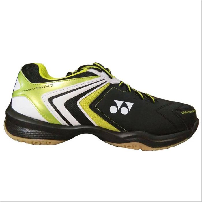 shunです！ Yonex Power Cushion 47 Unisex Badminton Shoes (Yellow)
