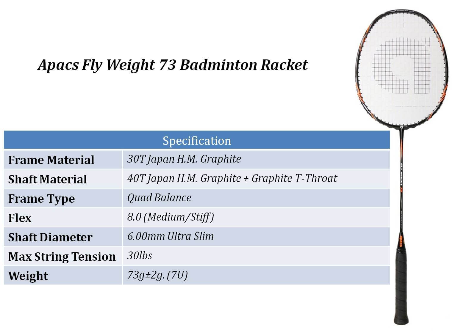 Apacs_Flyweight_73_Badminton_Racket_Khelmart