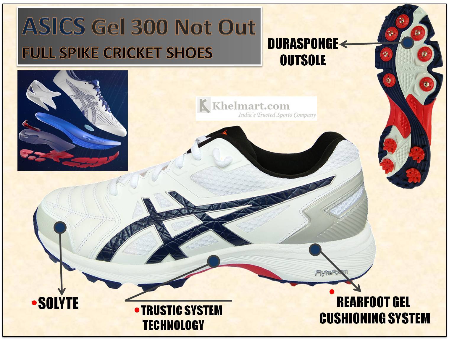 Asics 300 shop not out india