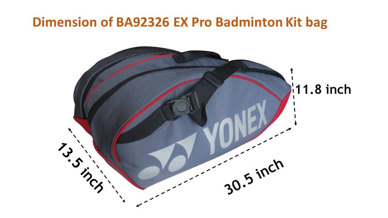 Yonex BA92326 EX Pro Badminton Kitbag Grayish Pearl