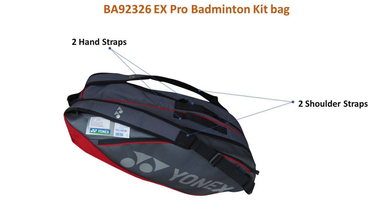 Yonex BA92326 EX Pro Badminton Kitbag Grayish Pearl