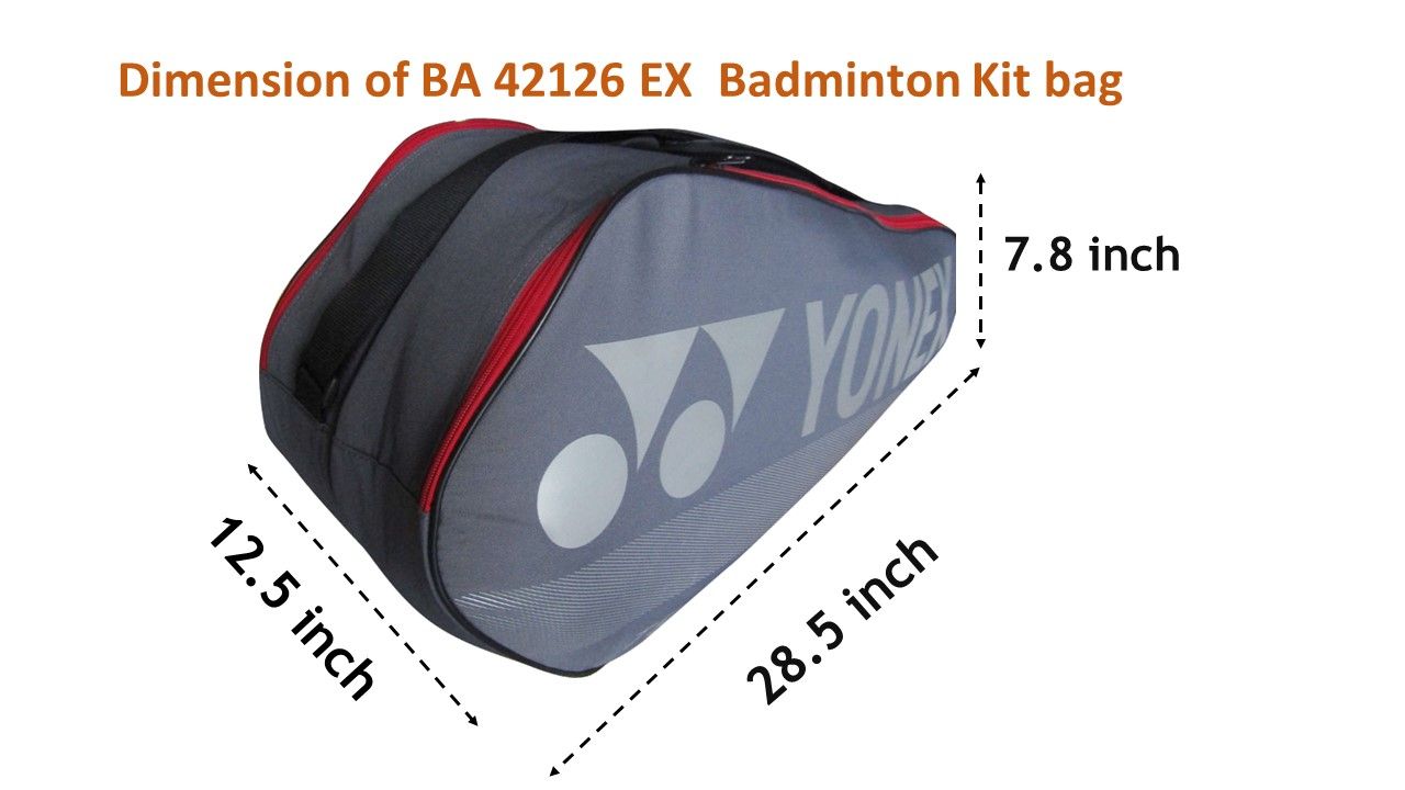Yonex BA92326 EX Pro Badminton Kitbag Grayish Pearl