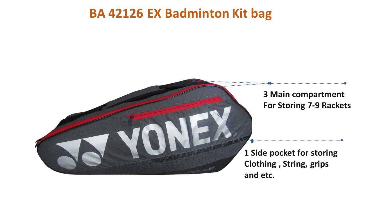 Yonex BA92326 EX Pro Badminton Kitbag Grayish Pearl