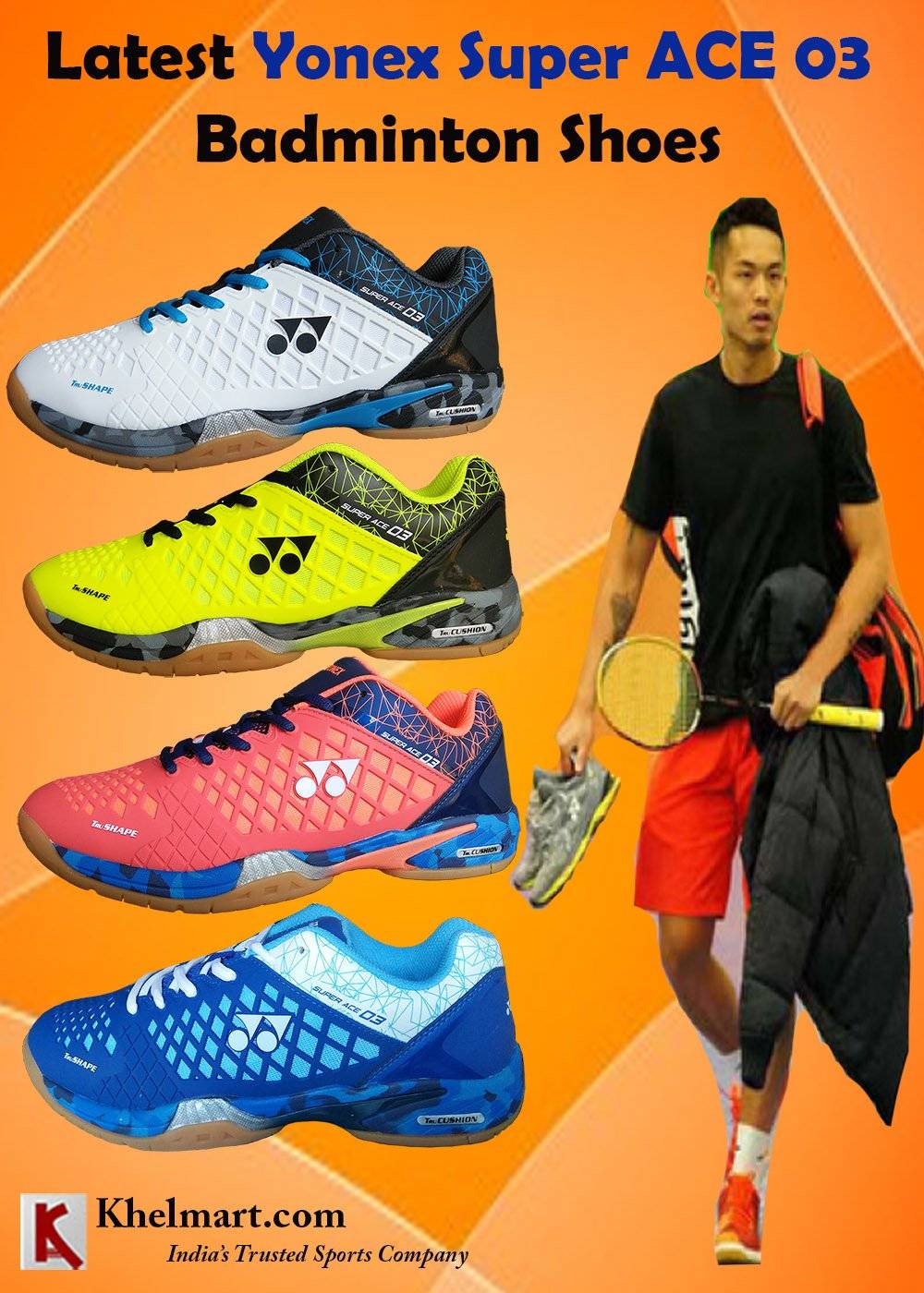 Latest Yonex Super Ace 03 Badminton Shoes khelmart Blogs Its all about sports..