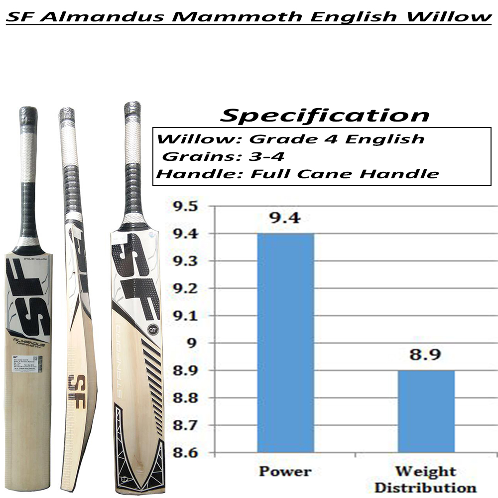  SF_Almondus_English_WIllow_Cricket_Bat