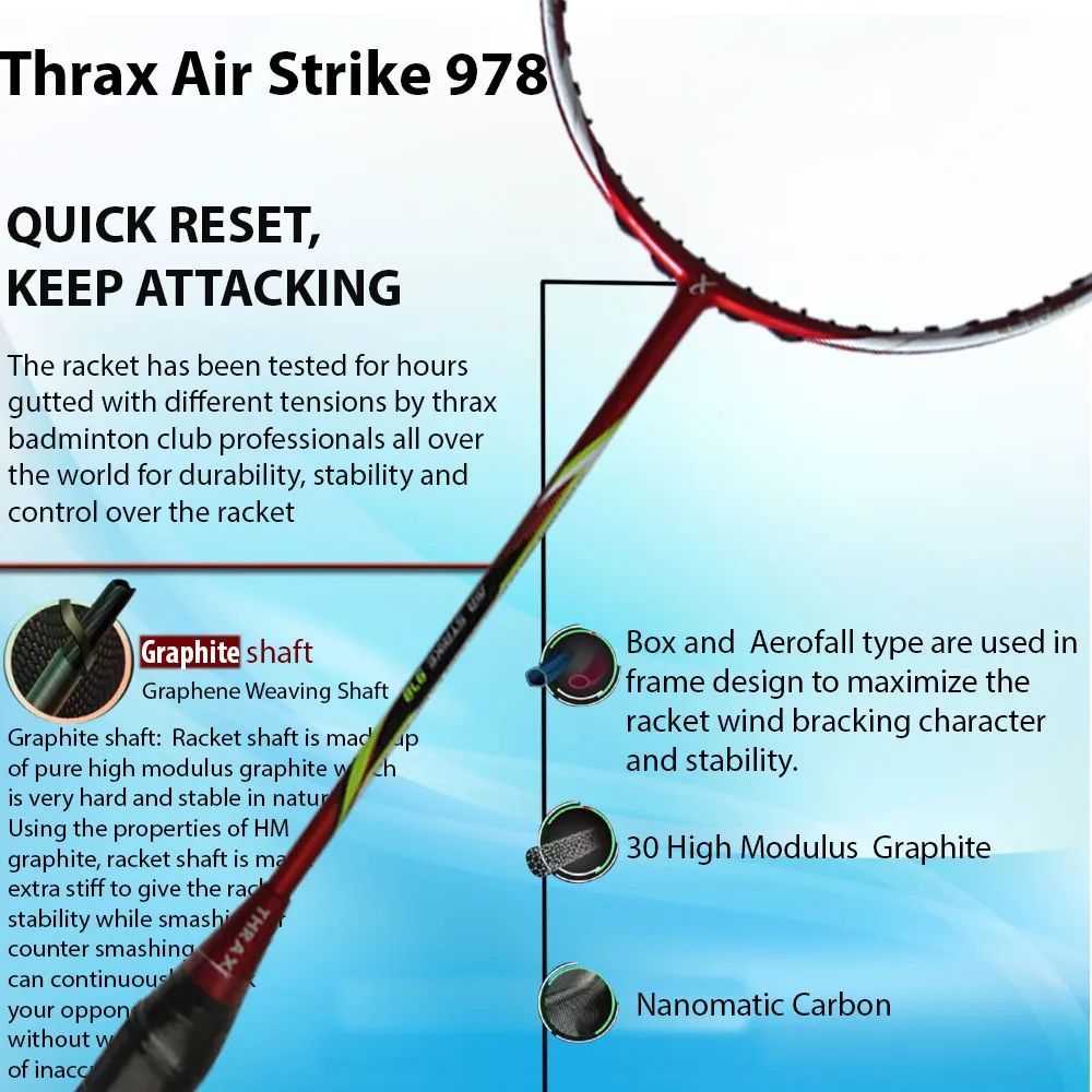 Thrax_Airstrike_978_Badminton_Racket