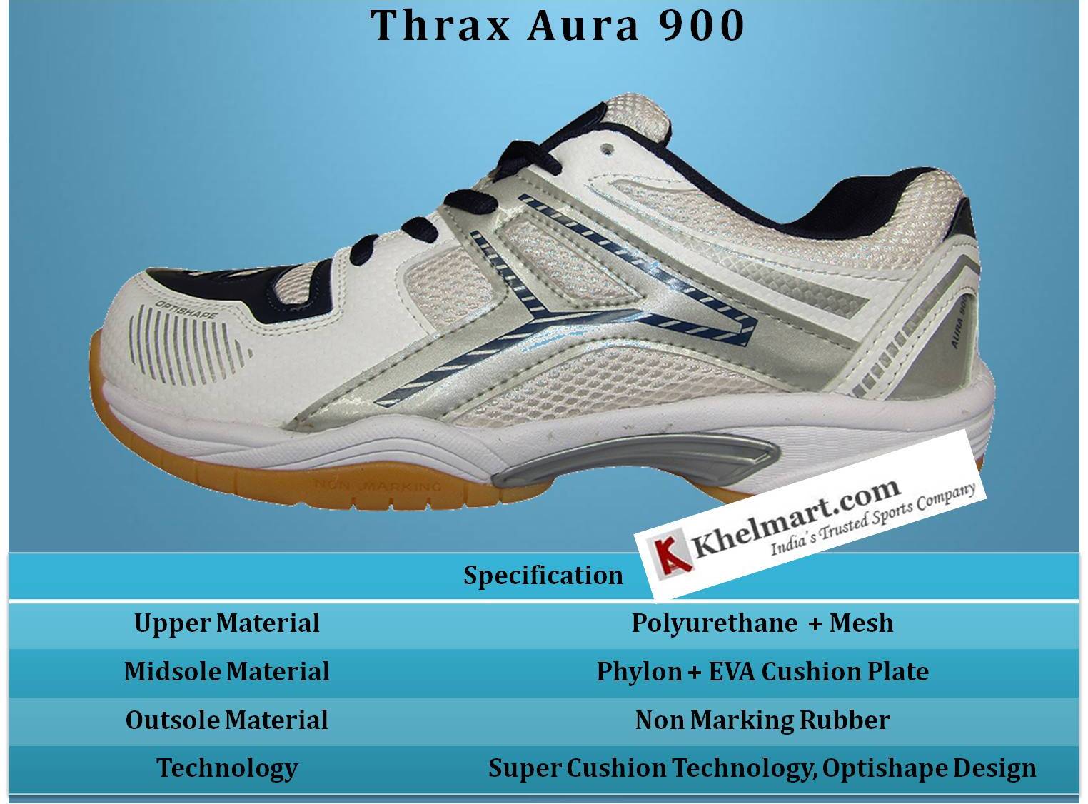 Thrax_Aura_900_Badminton_Shoes_Specification_Khelmart