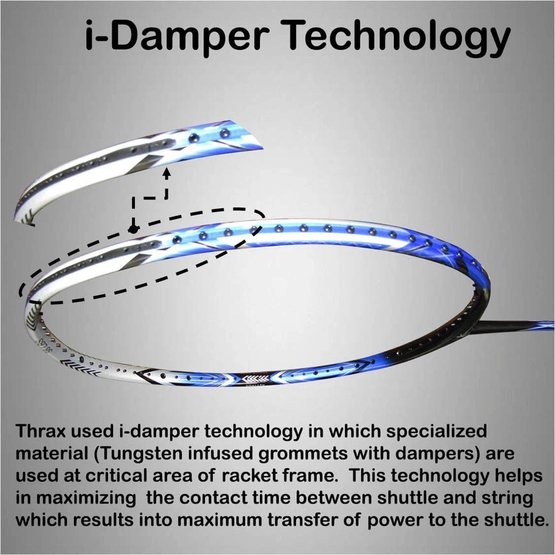 Thrax_C_Hawk_99_Badminton_Racket_iDamper_Technology