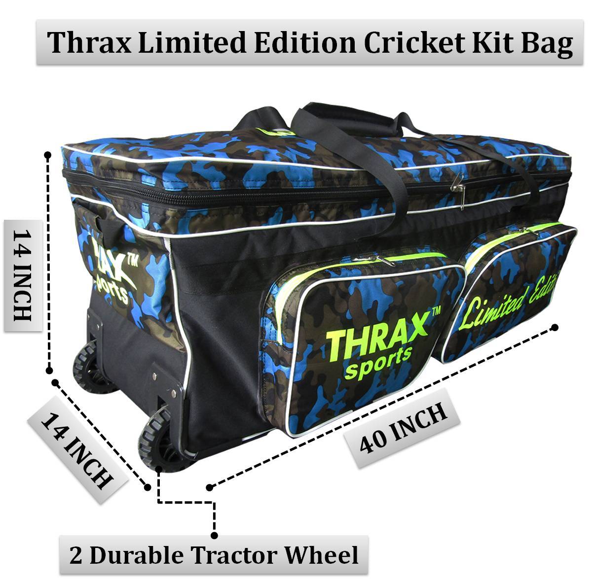 Thrax Limited Edition Cricket Kit Bag Camo Blue, Buy Thrax Limited