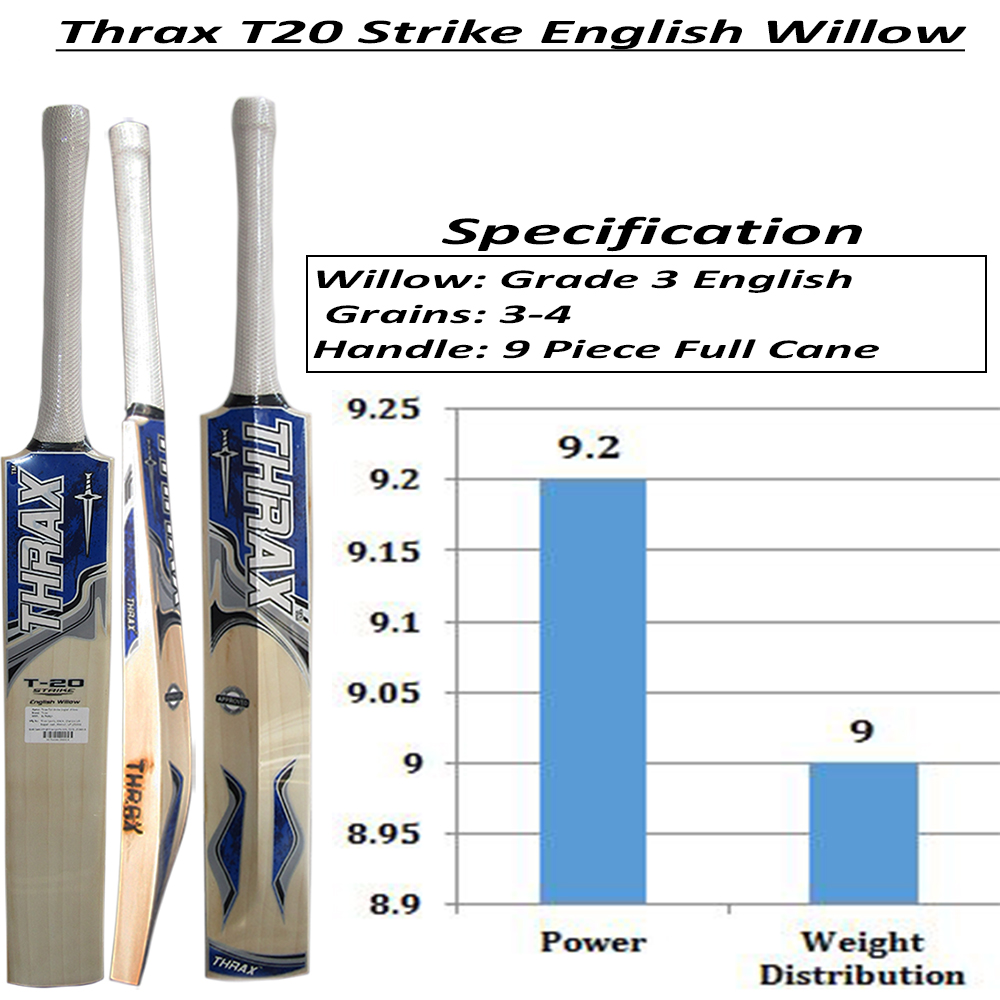  Thrax_T20_Strike_English_WIllow_Cricket_Bat