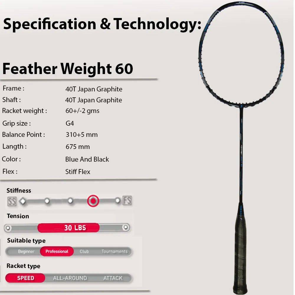 Thrax_feather_weight_60_badminton_racket