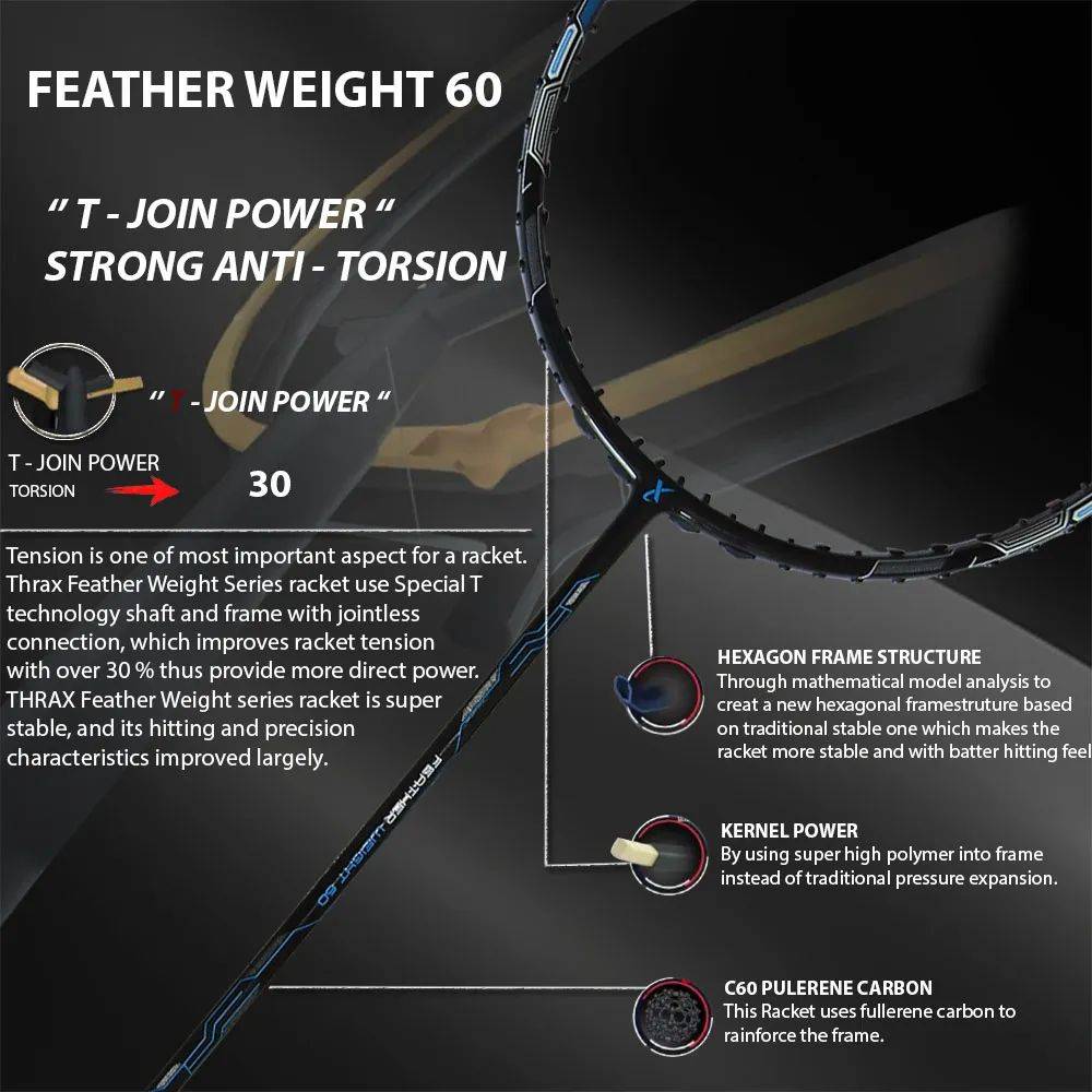 Thrax_feather_weight_60_badminton_racket