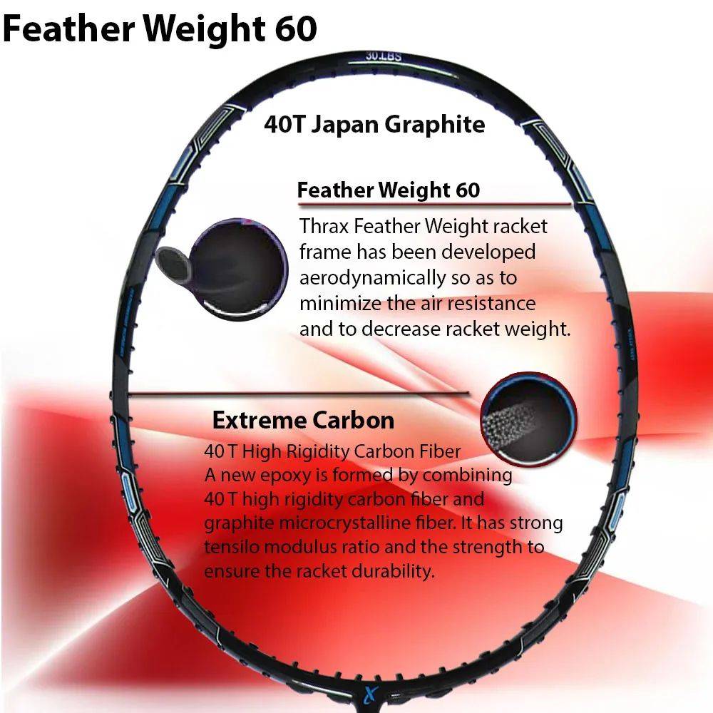 Thrax_feather_weight_60_badminton_racket