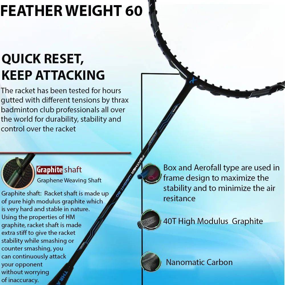 Thrax_feather_weight_60_badminton_racket