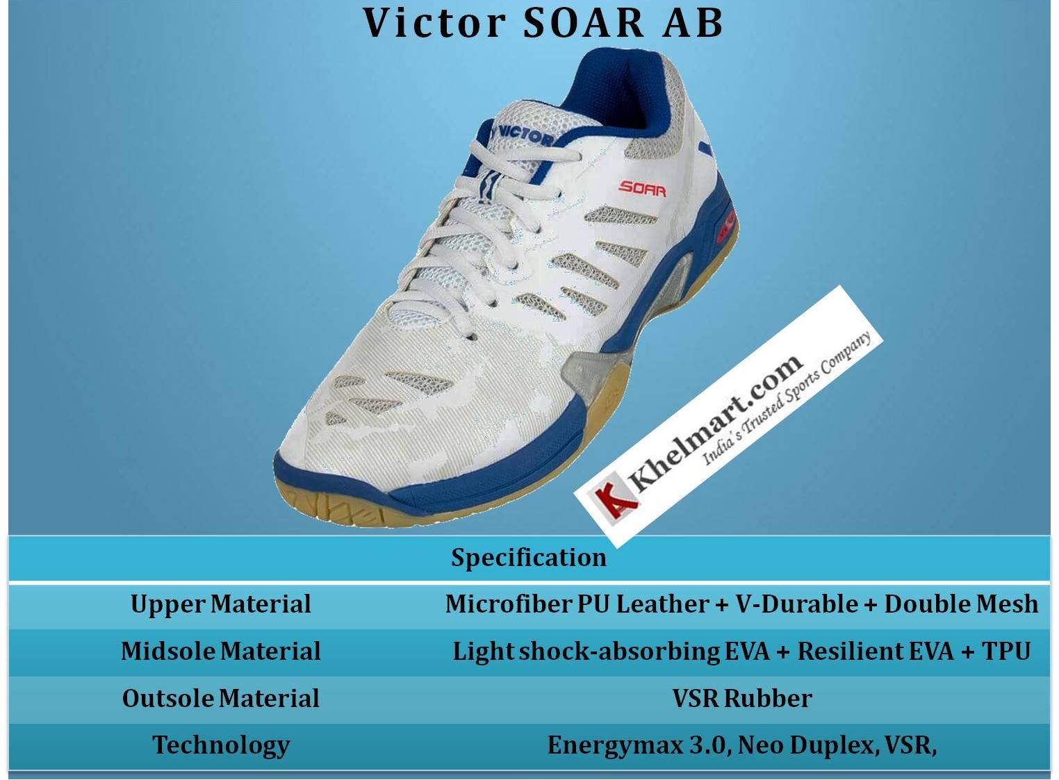 Victor_SOAR_AB_Badminton_Shoes_Specification_Khelmart