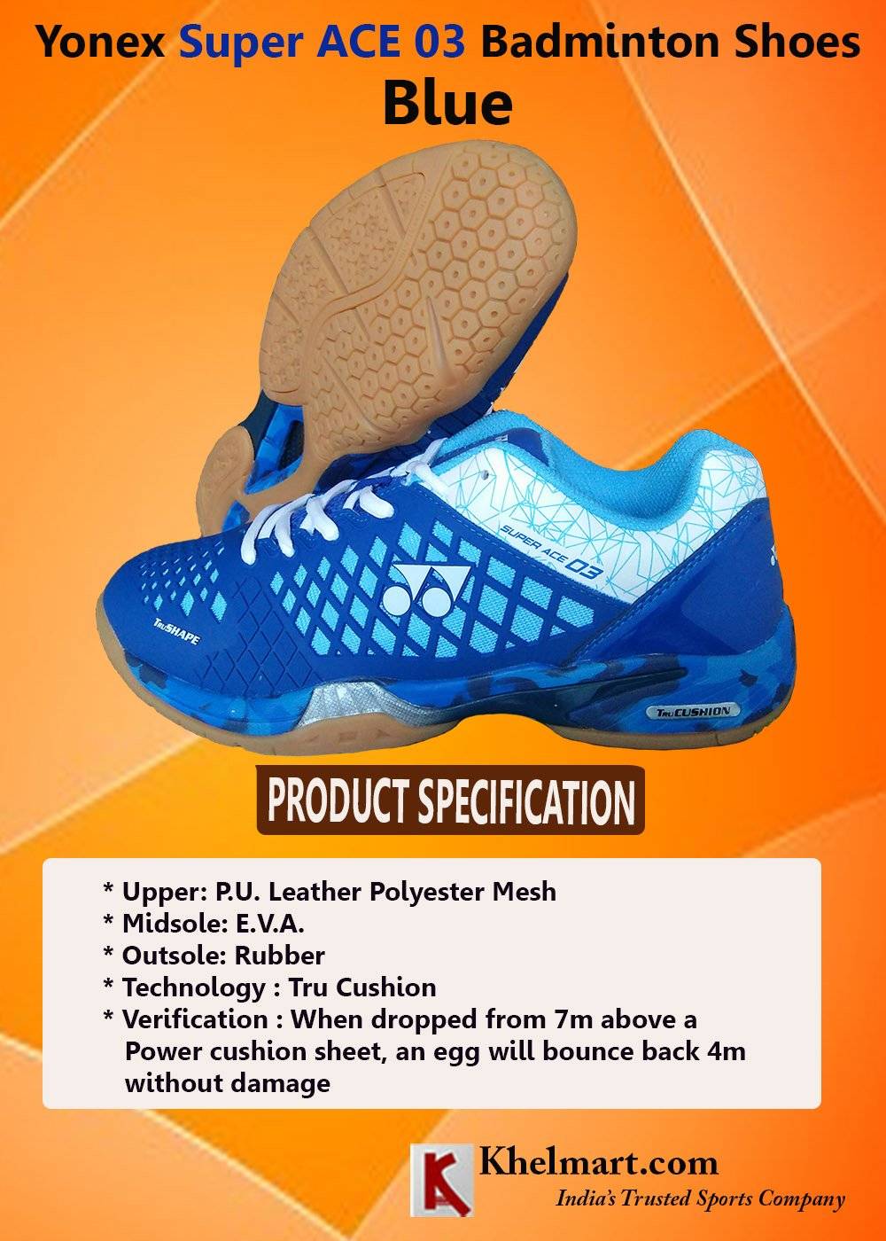 Latest Yonex Super Ace 03 Badminton Shoes khelmart Blogs Its all about sports..