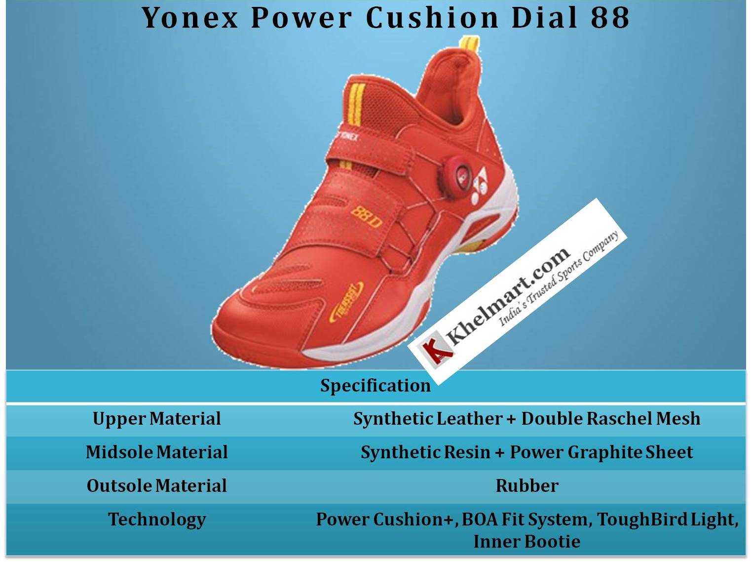 Yonex_Power_Cushion_88_Dial_Badminton_Shoes_Specification_Khelmart