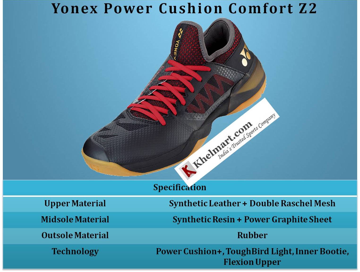 Yonex_Power_Cushion_Comfort_Z2_Badminton_Shoes_Specification_Khelmart