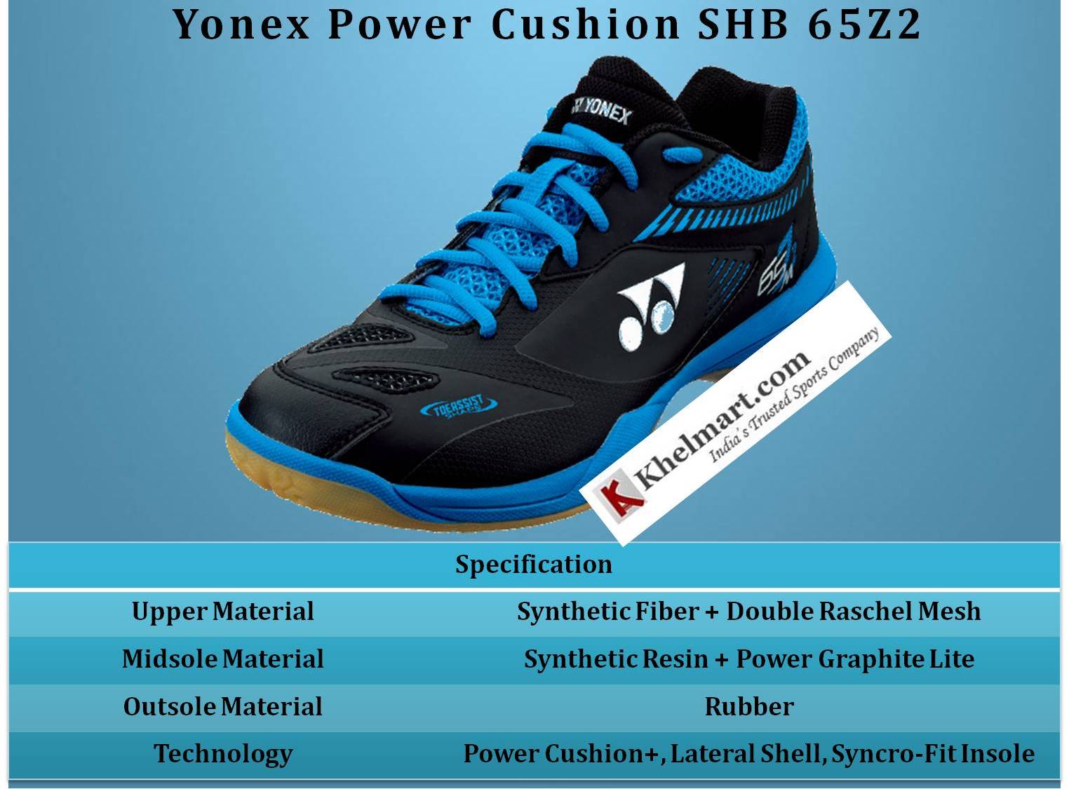 Yonex_Power_Cushion_SHB_65Z2_Badminton_Shoes_Specification_Khelmart