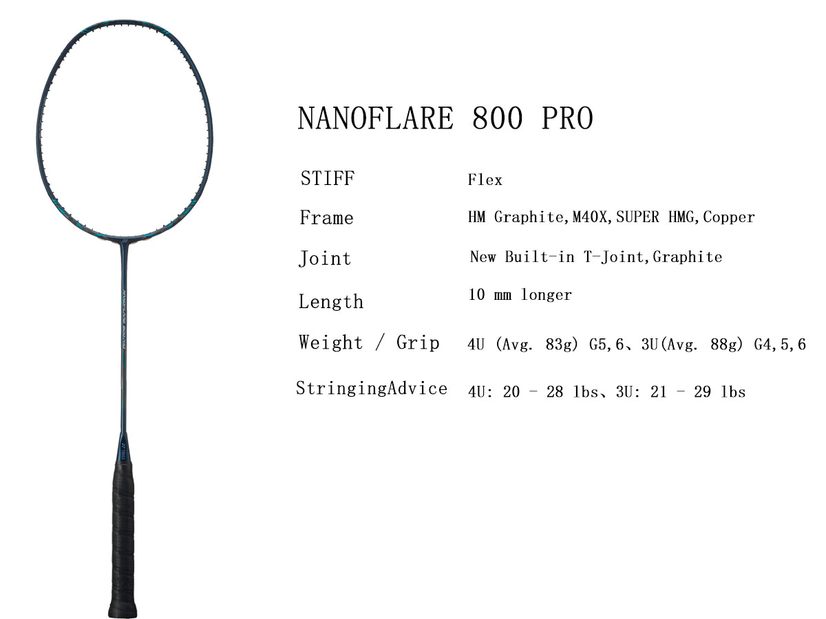  Yonex NANOFLARE 800 PRO Badminton Racket