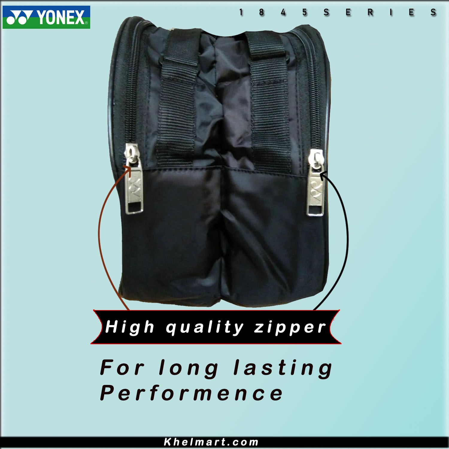 YONEX SUNR 1845 Thermal Badminton Kit Bag Black And Lime