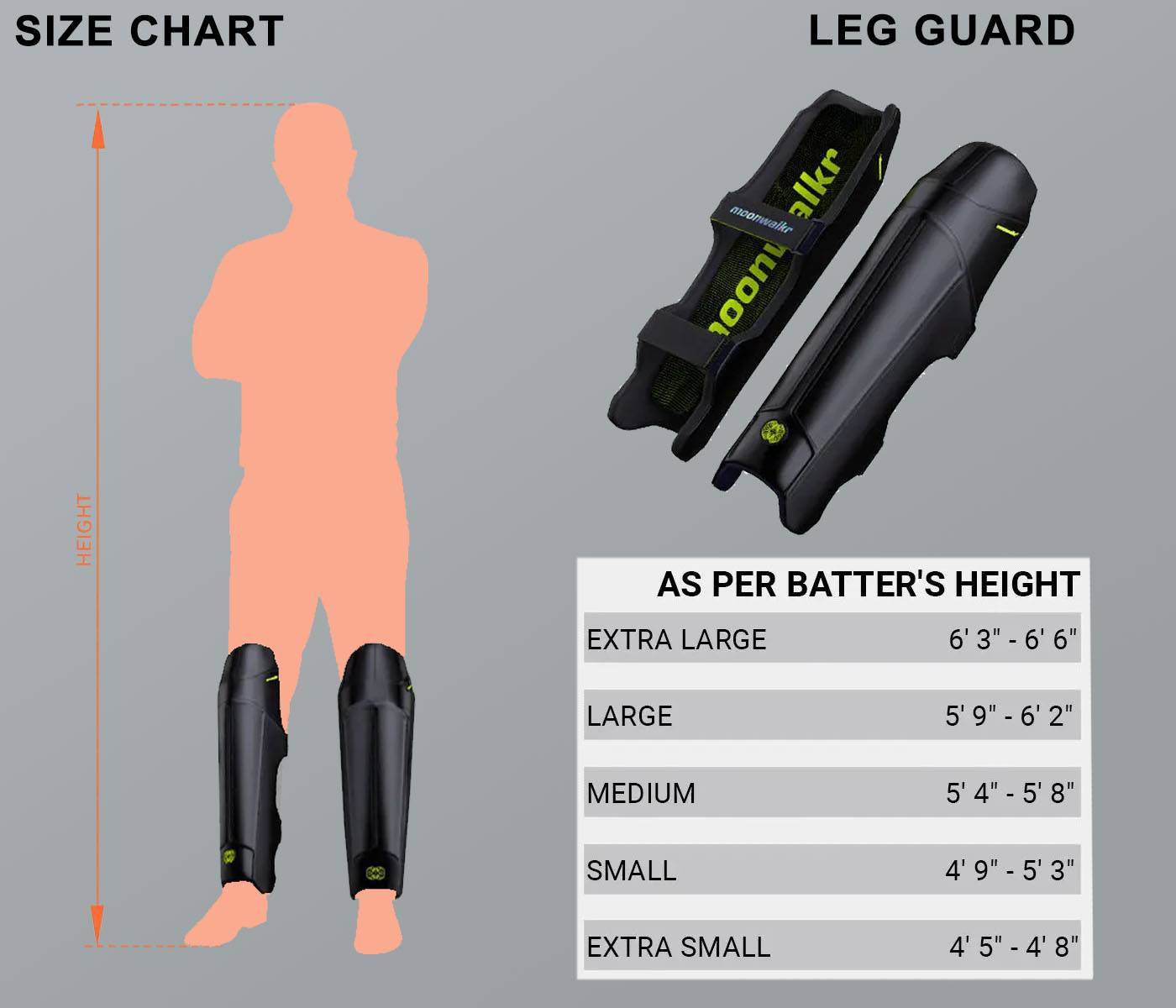 Moonwalkrn 2.0 Cricket Batting Large Size Pads