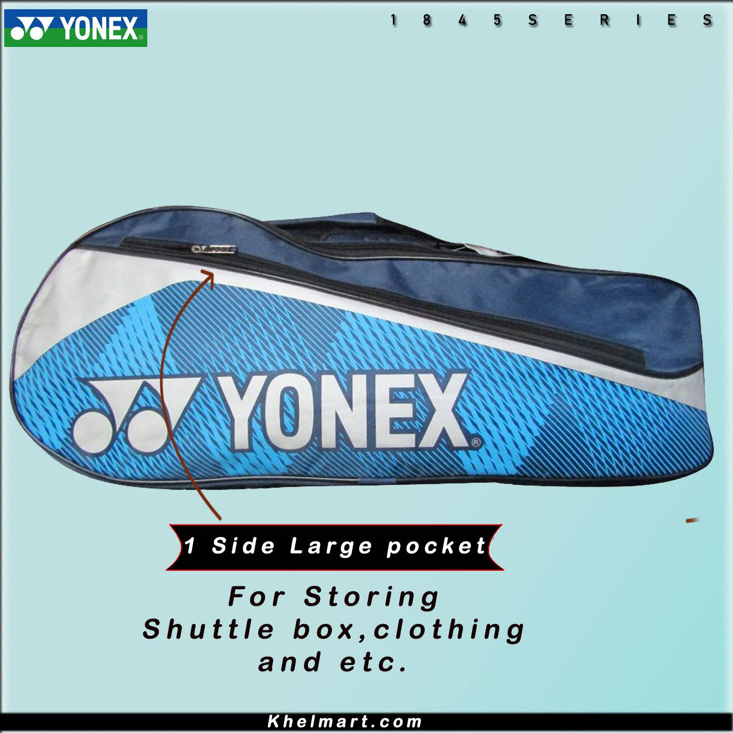 YONEX SUNR 1845 Thermal Badminton Kit Bag Navy Royal Blue