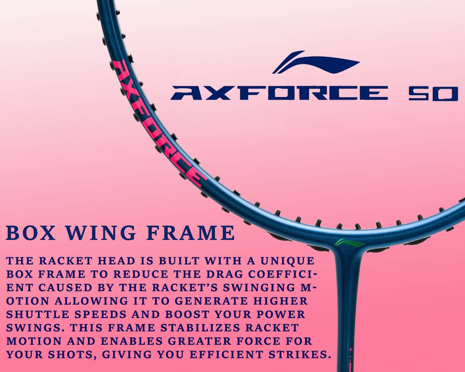 Lining AXForce 50 Badminton Racket