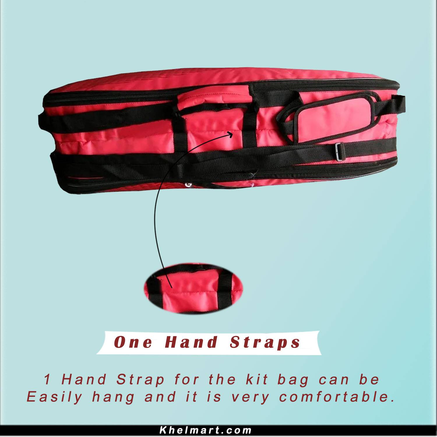 YONEX SUNR 1835 Thermal Badminton Kit Bag Red and Black