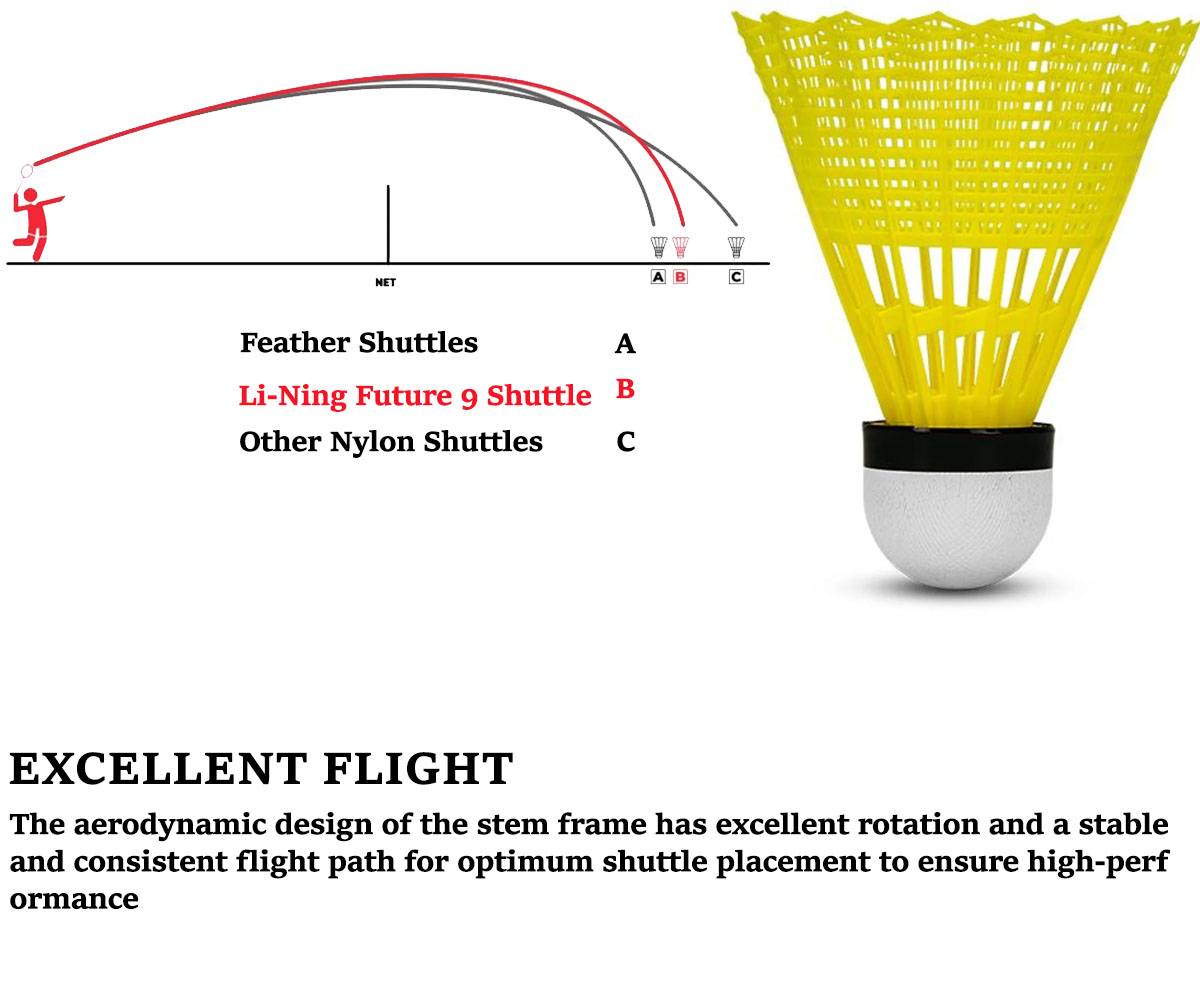 Li Ning Future 9 Badminton Shuttlecock Set of 2