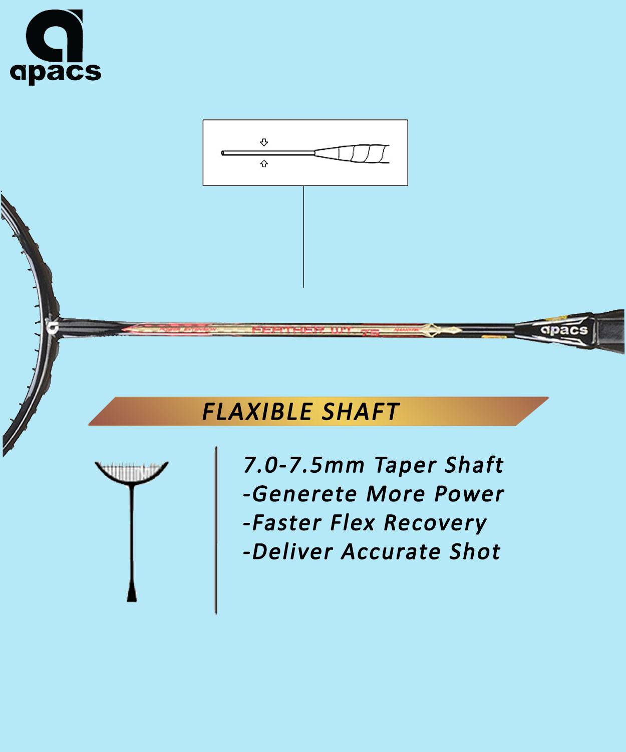 Apacs Feather Weight 75 Badminton Racket