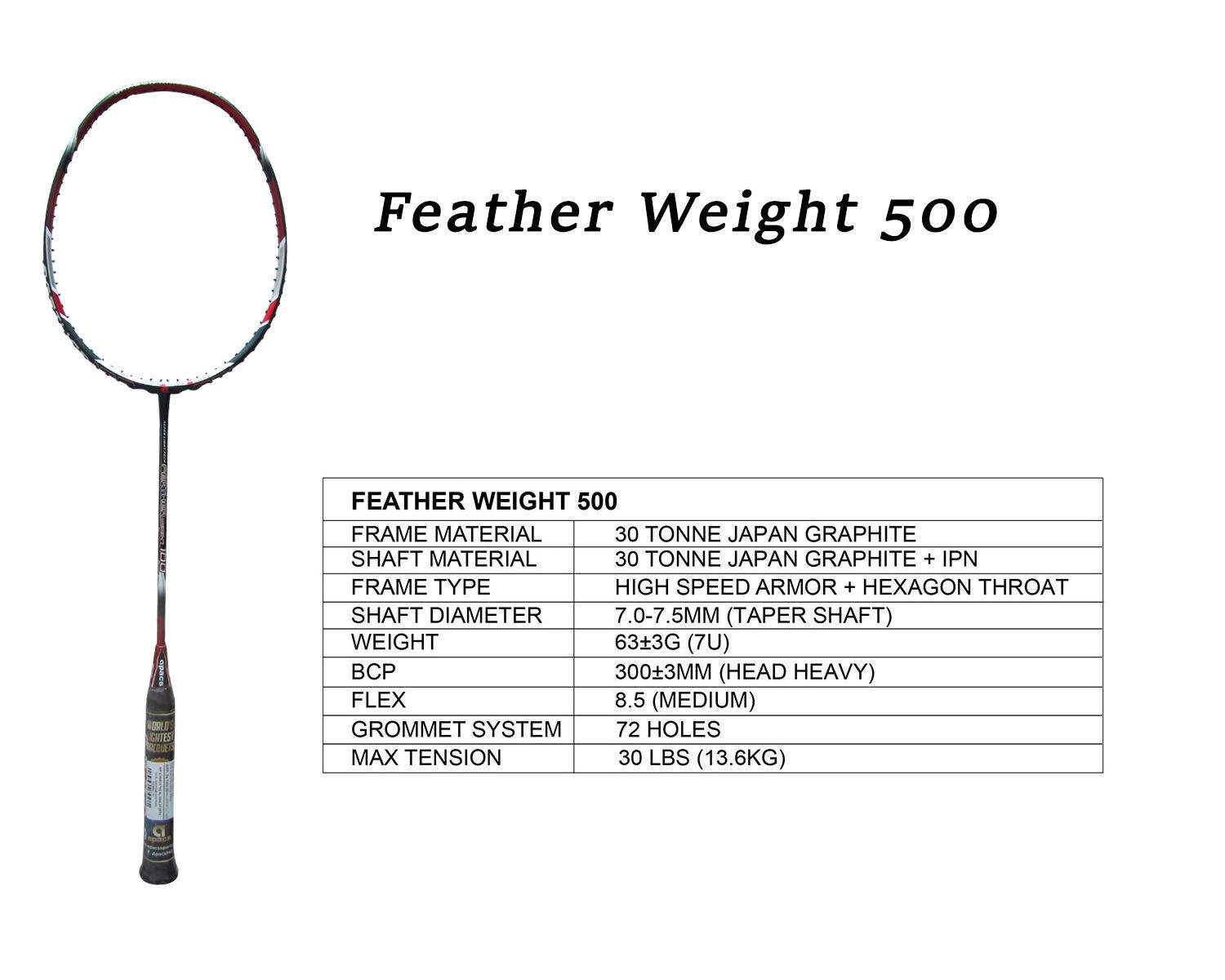 APACS Feather Weight 500